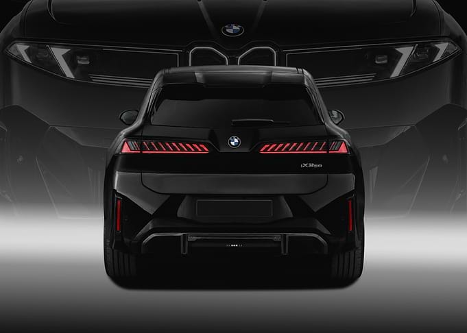 Black BMW iX30 Rear View