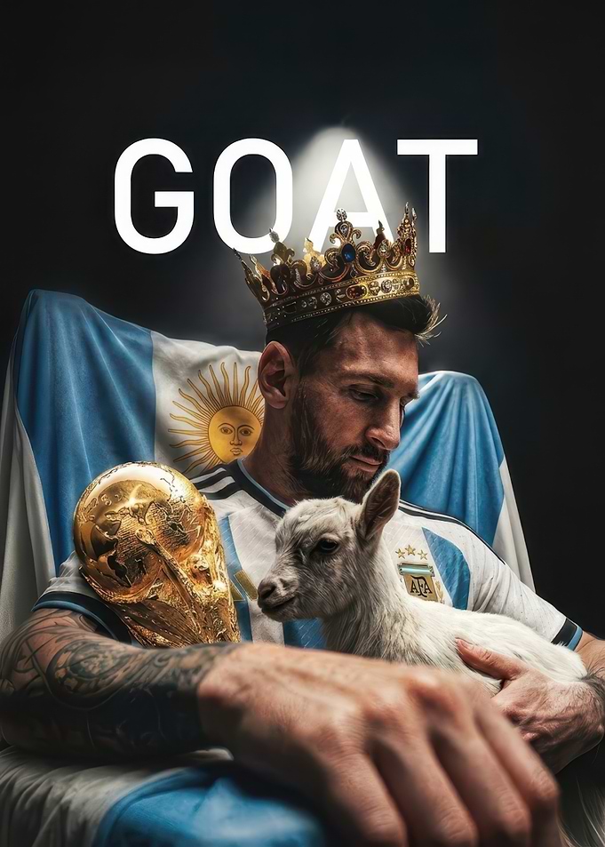 Lionel Messi The GOAT Portrait