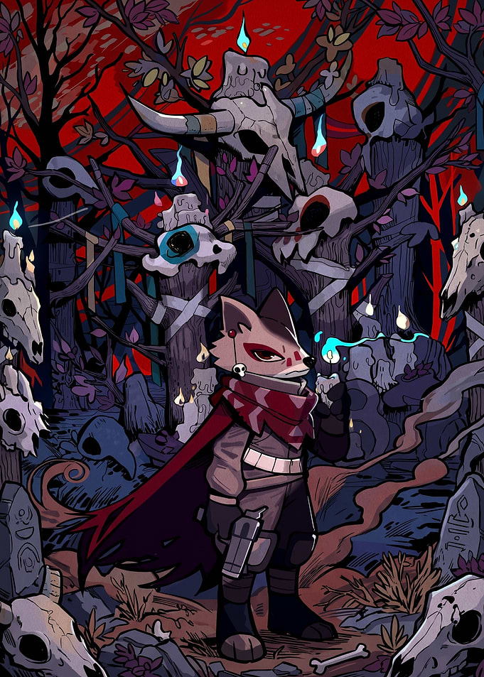 Fox Warrior in Haunted Forest