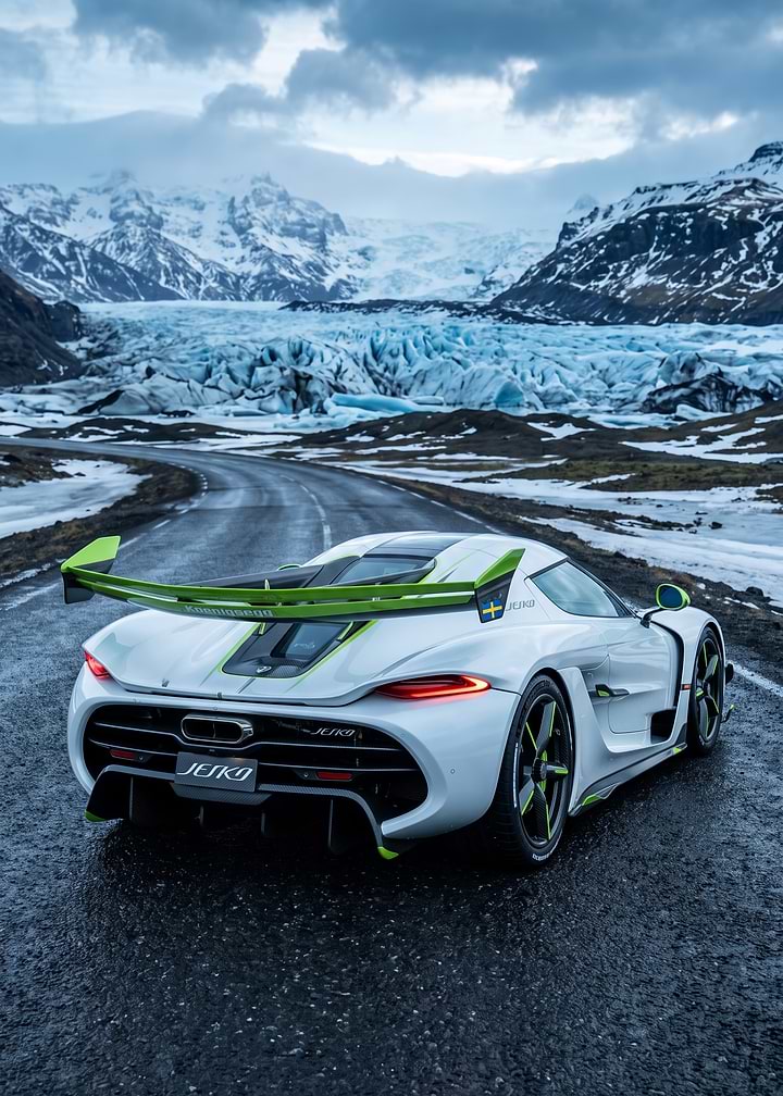Koenigsegg Jesko in Icelandic Landscape