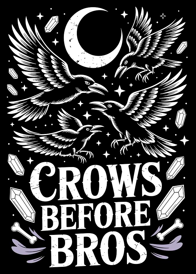 Crows Before Bros Gothic Design