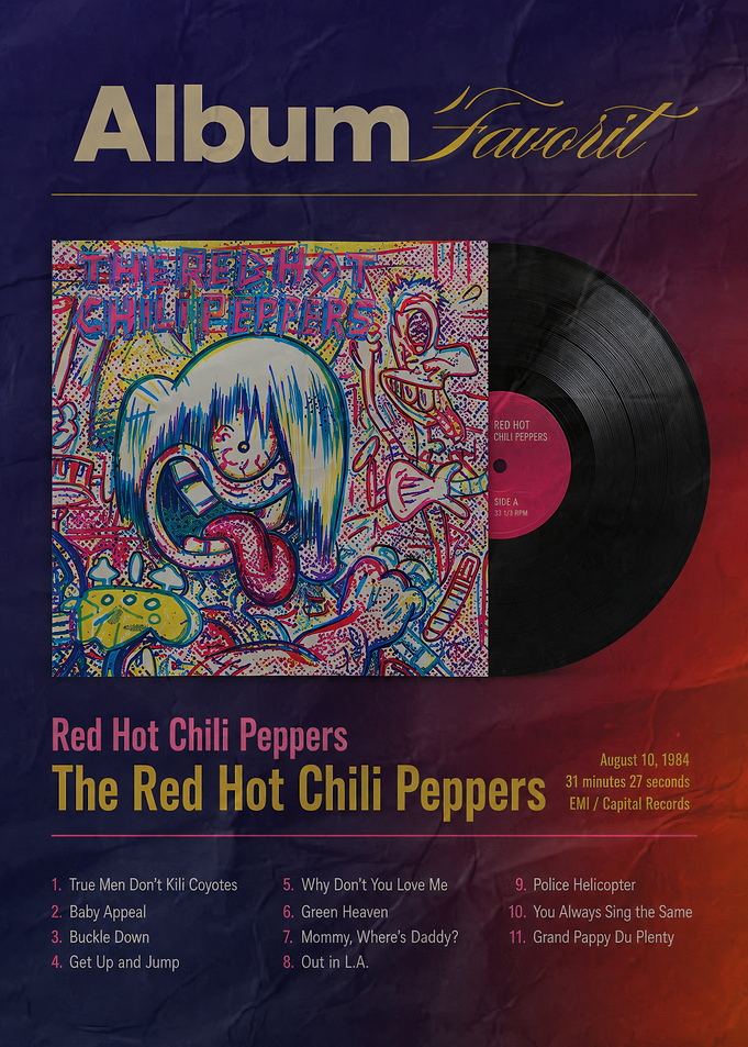 Red Hot Chili Peppers Album Poster
