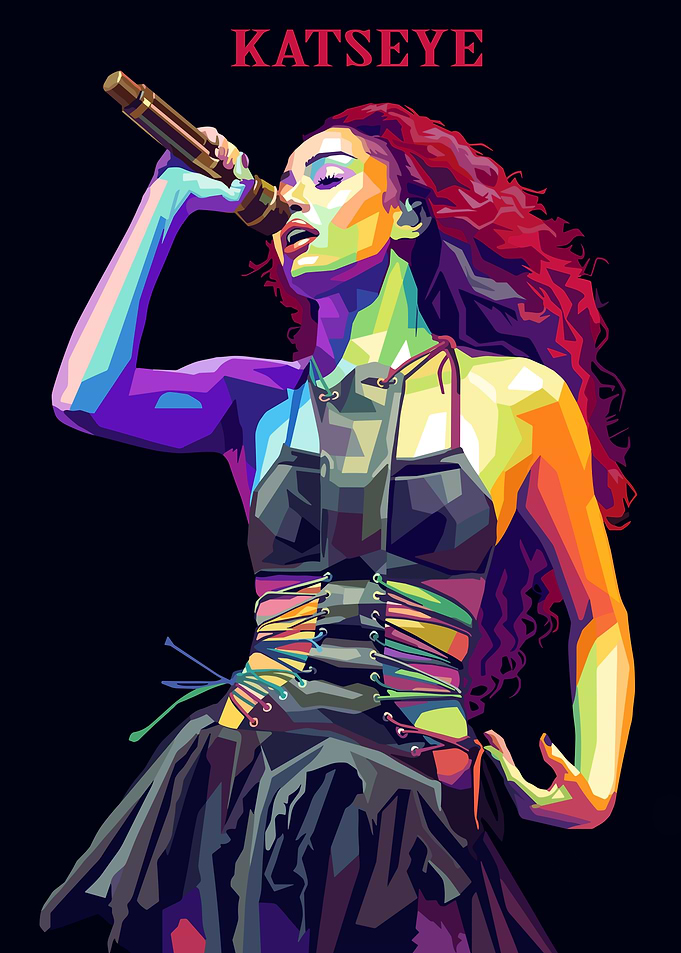 Katseye Manon Pop Art Singer Portrait