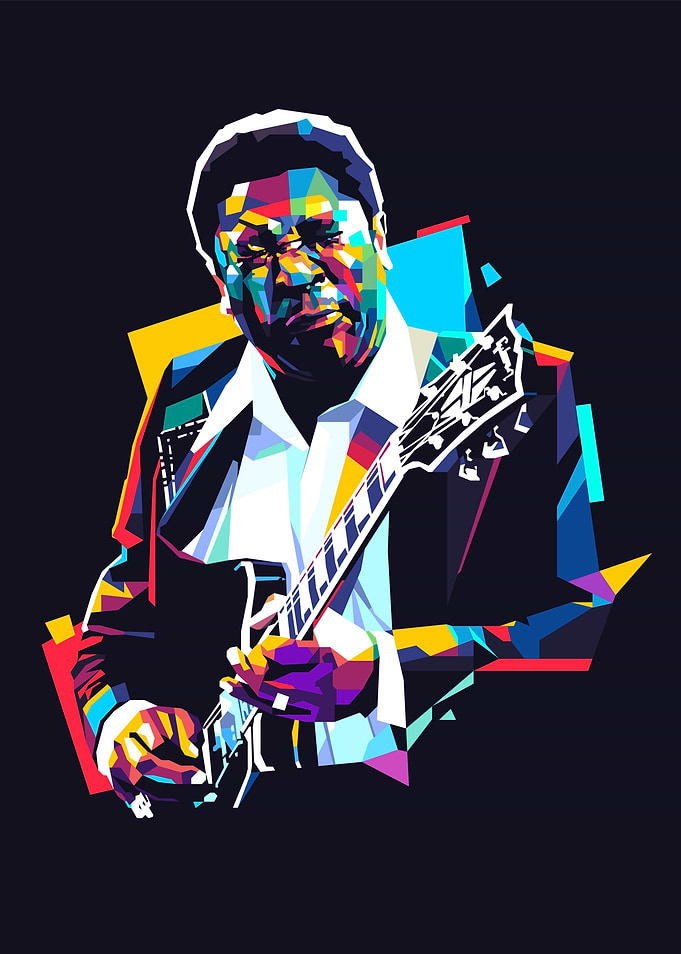 B.B. King Pop Art Portrait
