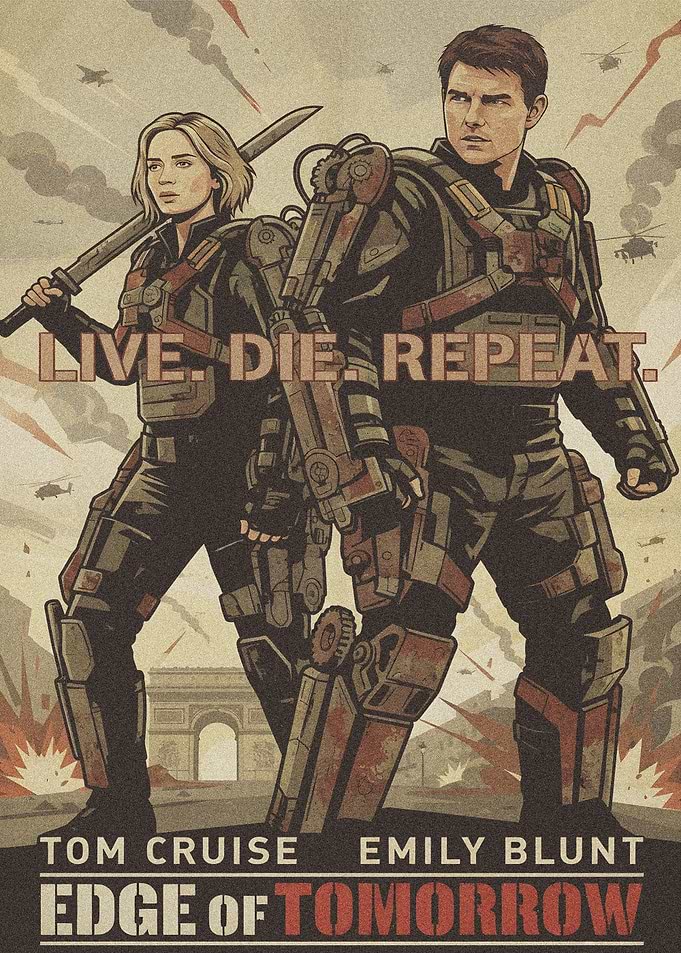 Edge of Tomorrow Movie Poster Art