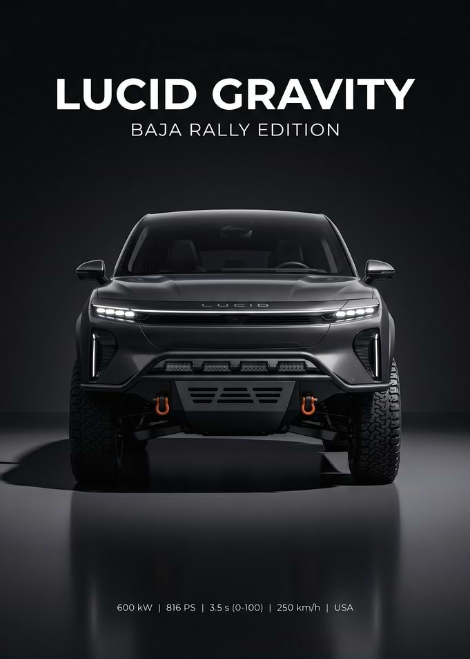 Lucid Gravity Baja Rally Edition