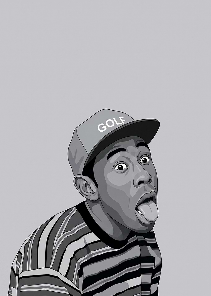 Tyler, the Creator Minimalist Portrait