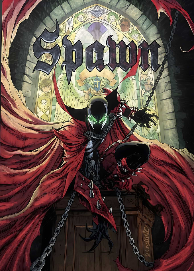 Spawn Comic Book Cover Art