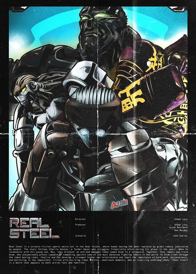 Real Steel Movie Poster Art