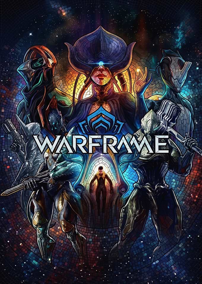 Warframe Stained Glass Poster