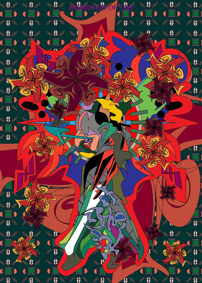 Abstract Momentos of Time Illustration