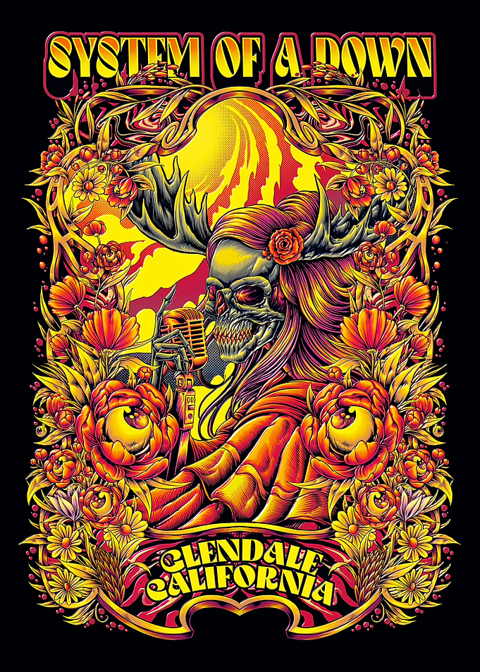 System of a Down Glendale Poster
