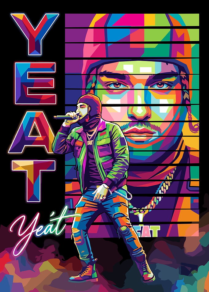 Yeat Pop Art Portrait Poster