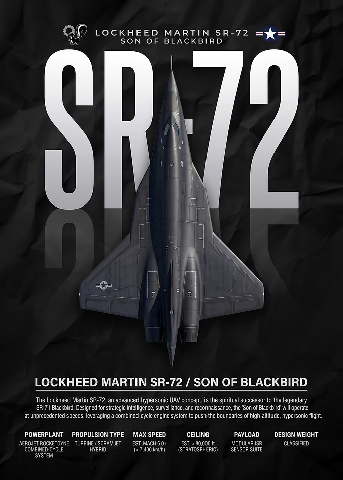 fighter jet Lockheed Martin SR-72 Son of Blackbird