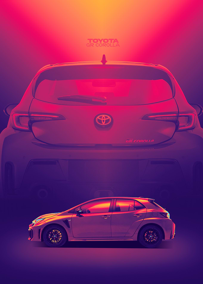 Toyota GR Corolla Poster