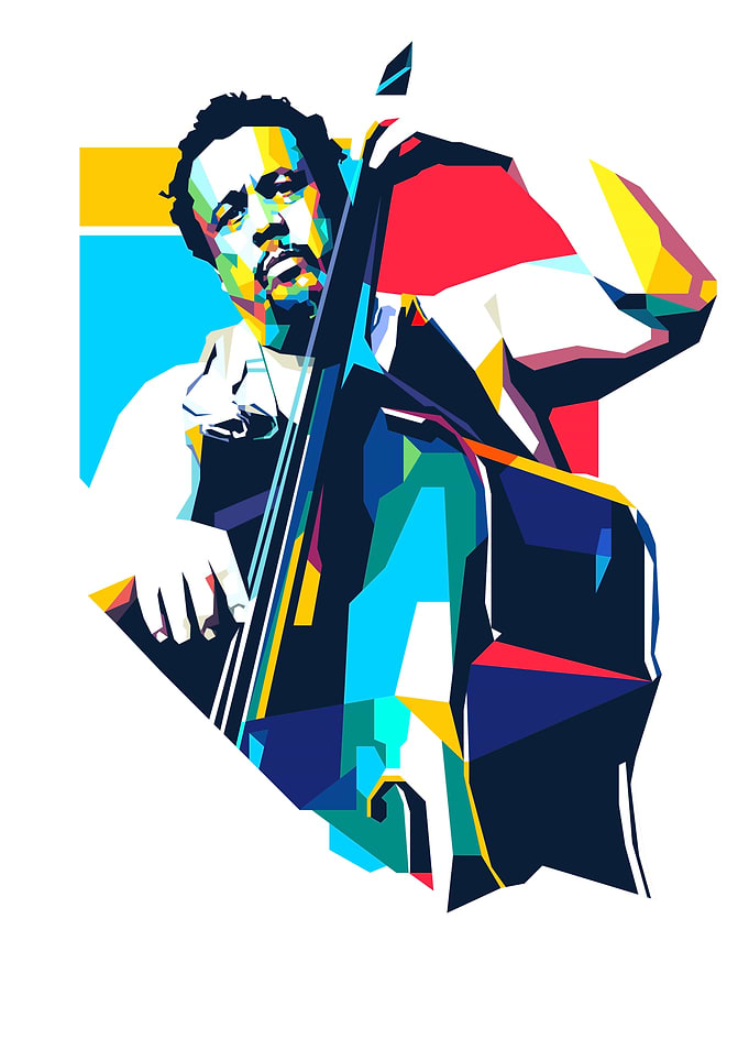 Charles Mingus Pop Art Portrait