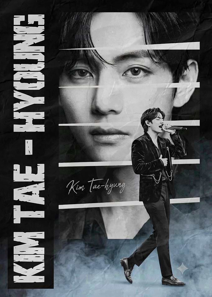 Kim Taehyung BTS Poster Art