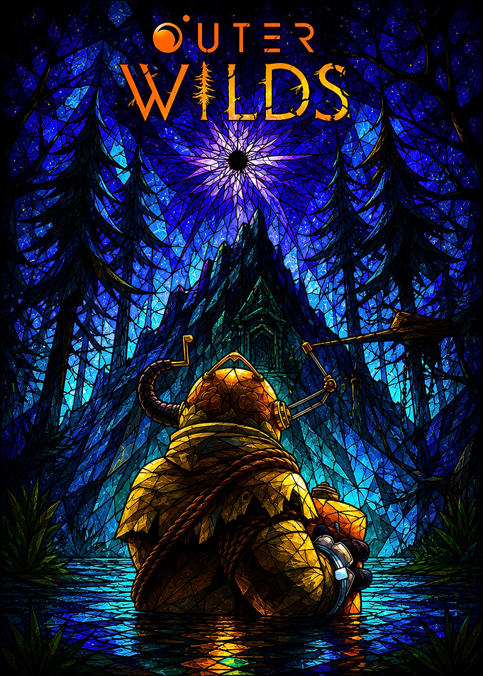 Outer Wilds Stained Glass Art