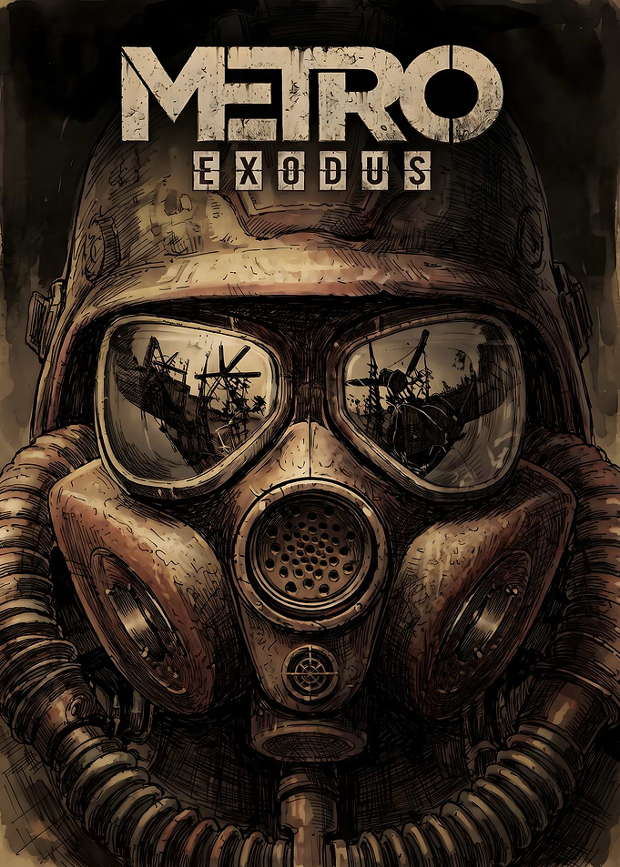 Metro Exodus Gas Mask Poster
