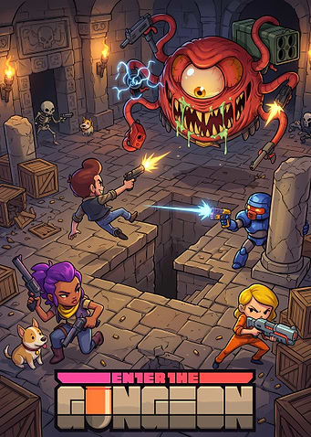 Enter the Gungeon Game Art