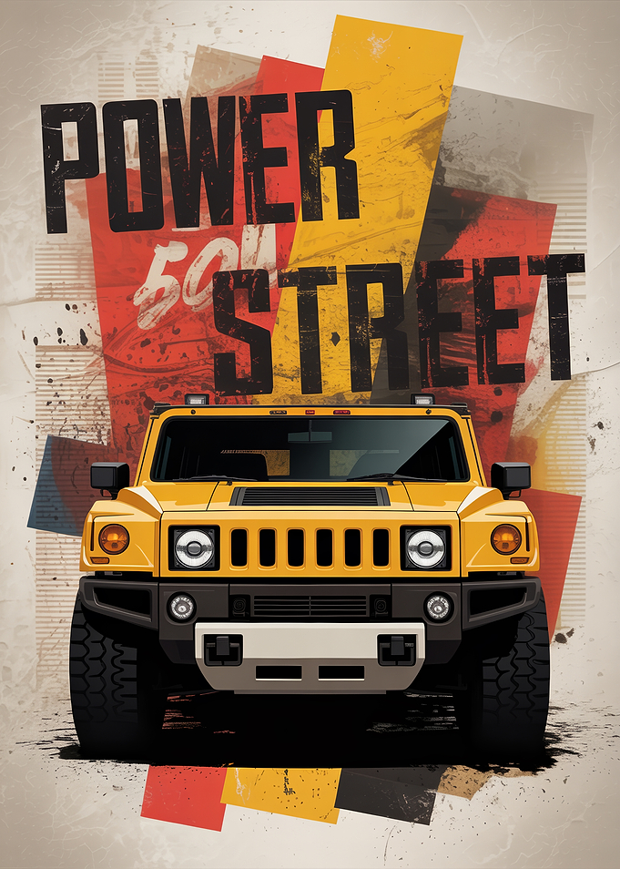 Power Street Hummer Poster