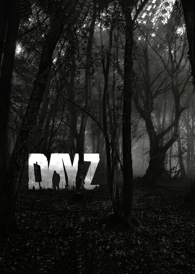 DayZ Game Logo in Dark Forest