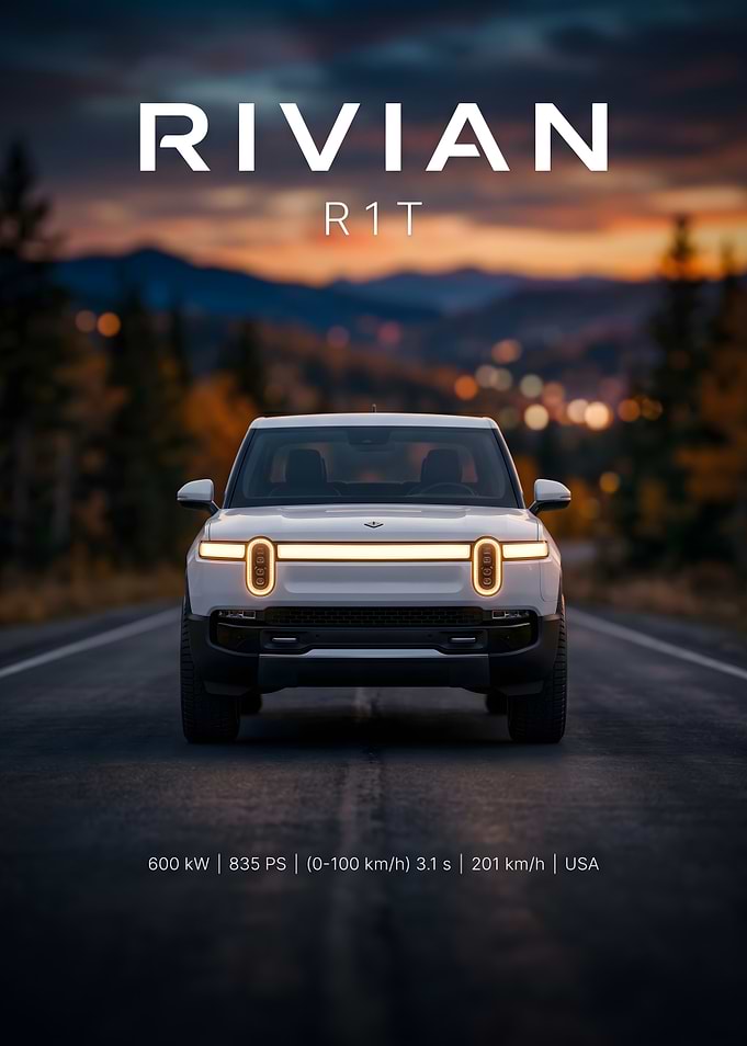 Rivian R1T Electric Truck Poster