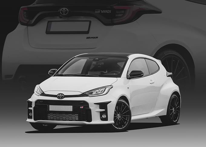 White Toyota GR Yaris