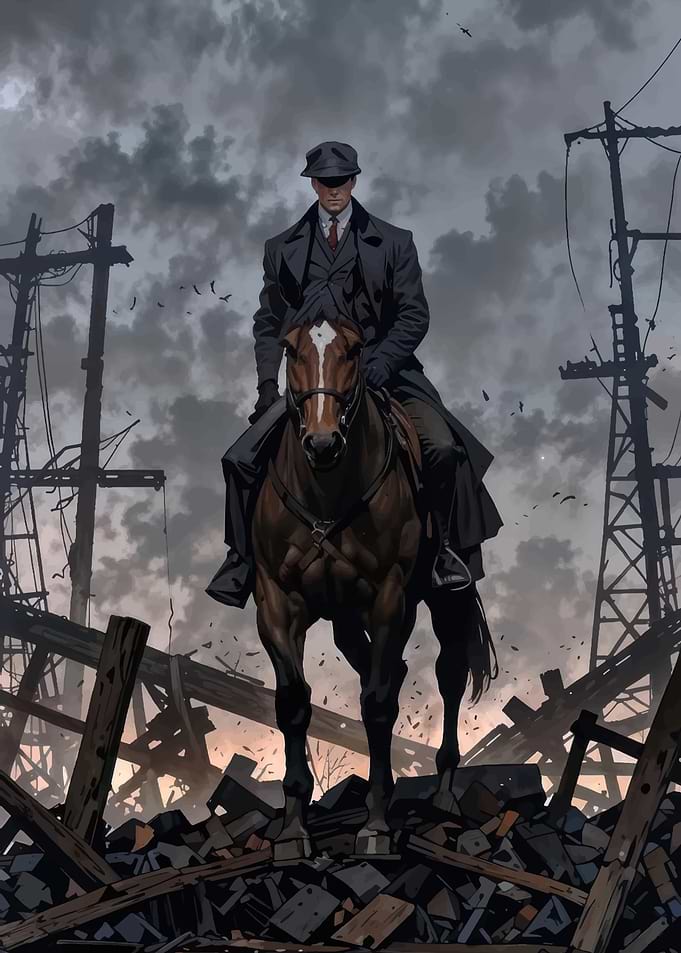 Thomas Shelby Riding Horse in Ruins