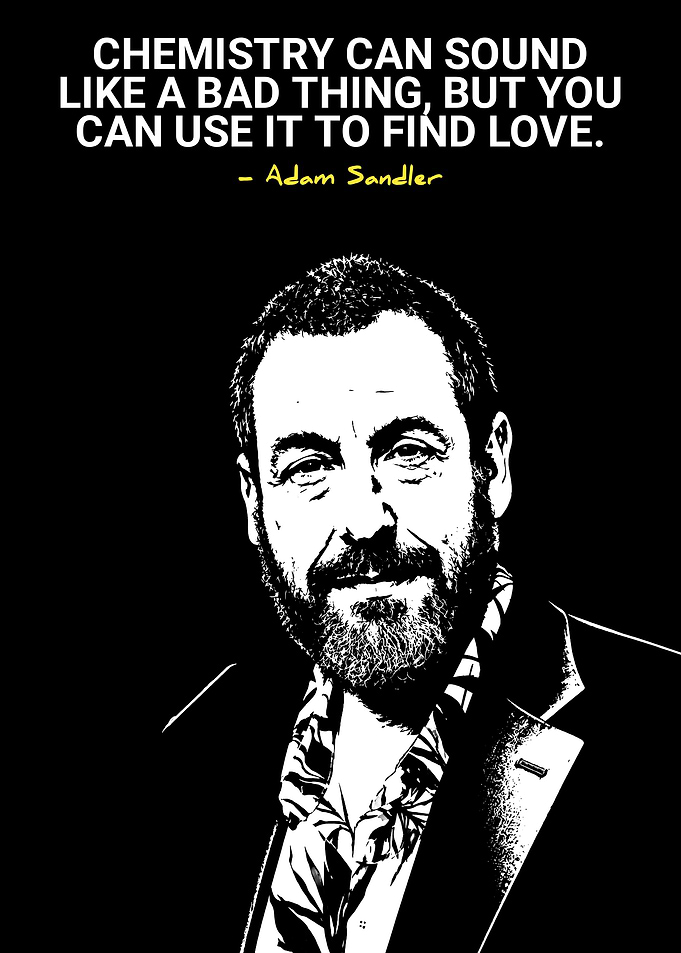 Adam Sandler Inspirational Quote Poster