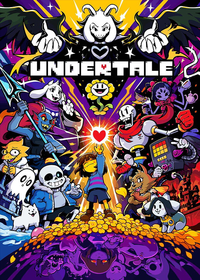 Undertale Character Ensemble Poster