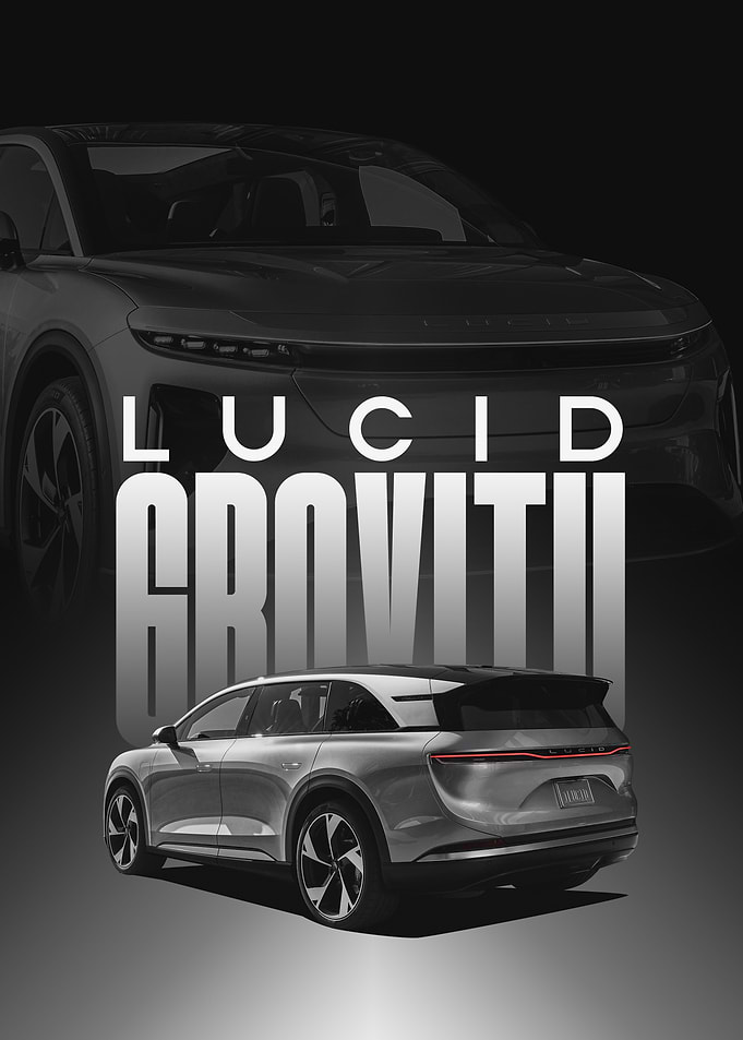 Lucid Gravity Electric SUV Poster