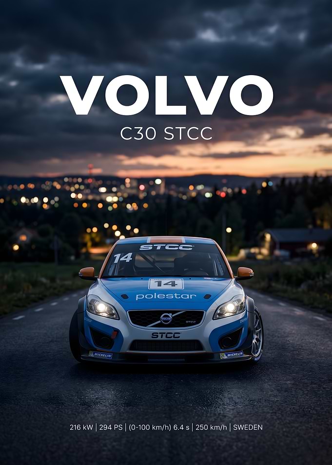 Volvo C30 STCC Polestar Racing Car