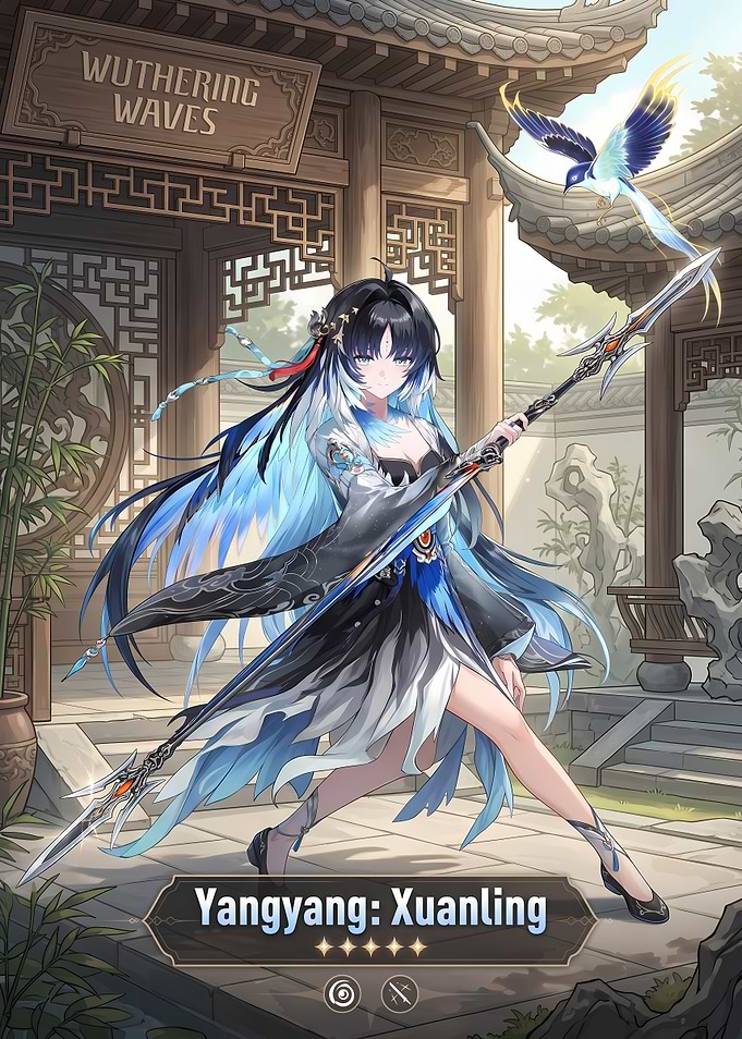 Yangyang Xuanling Wuthering Waves Character Art