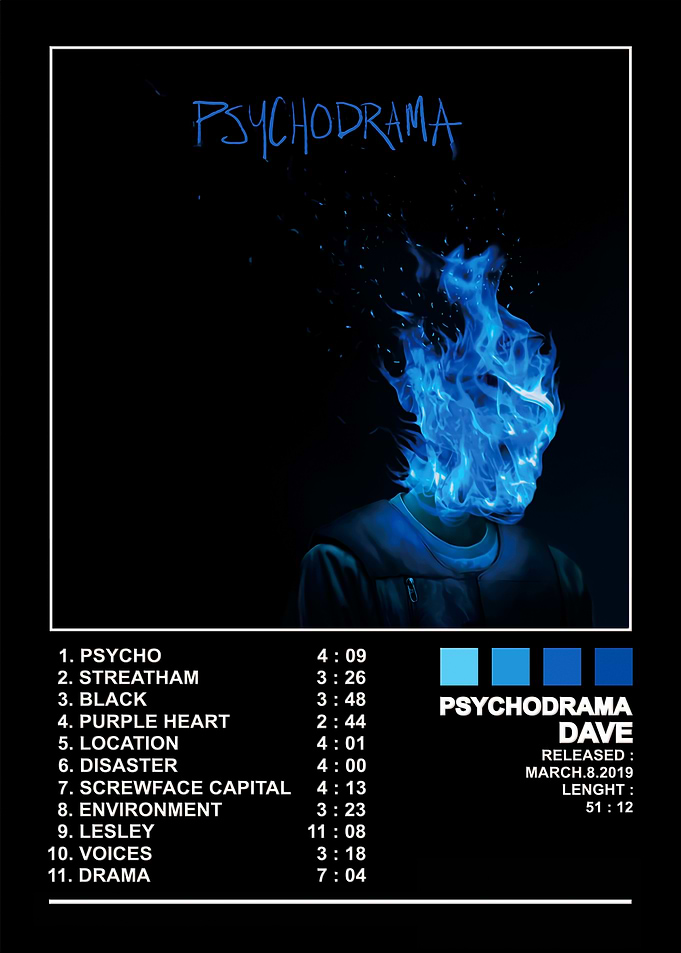 Dave Psychodrama Album Cover Poster