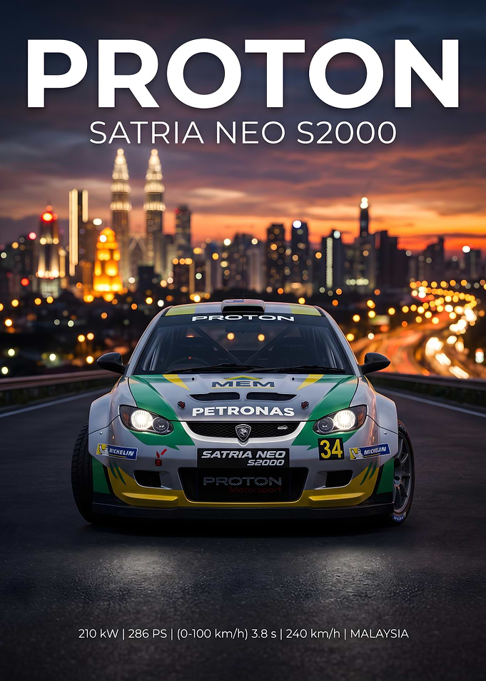 Proton Satria Neo S2000 Rally Car