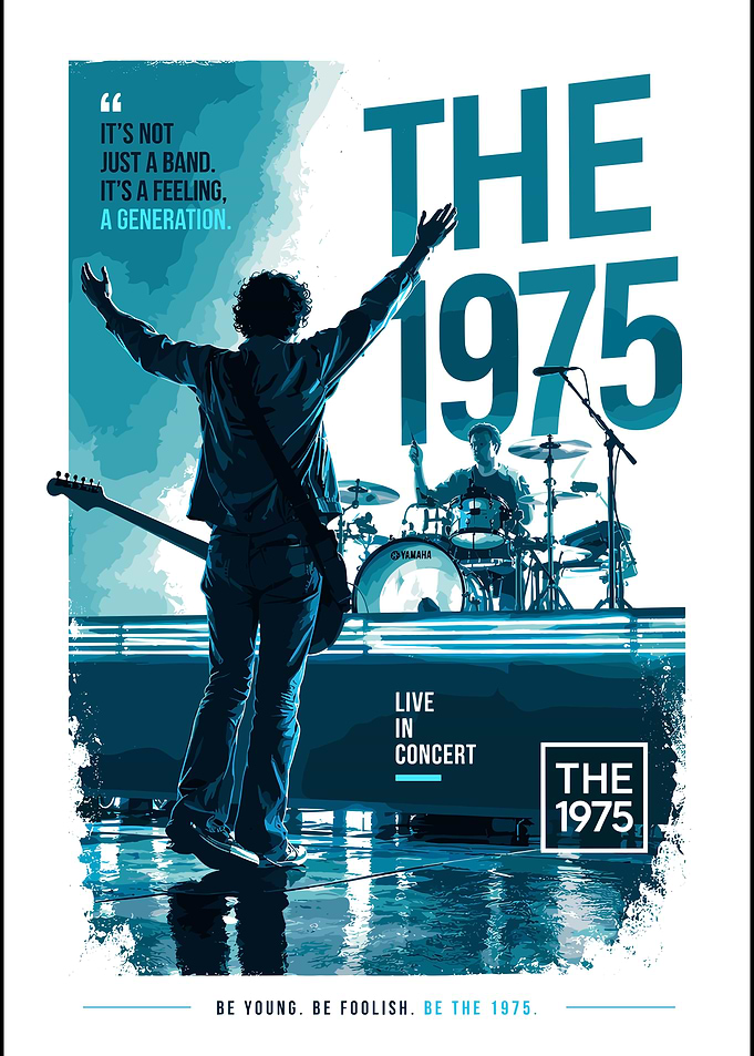 The 1975 Live Concert Poster