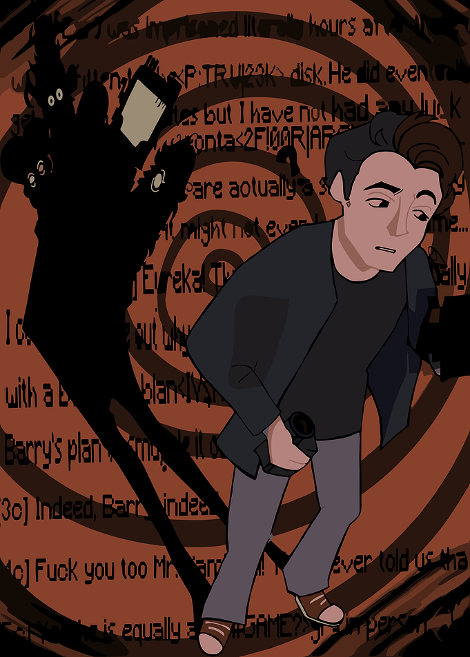 Digital Art of Barry and Shadow