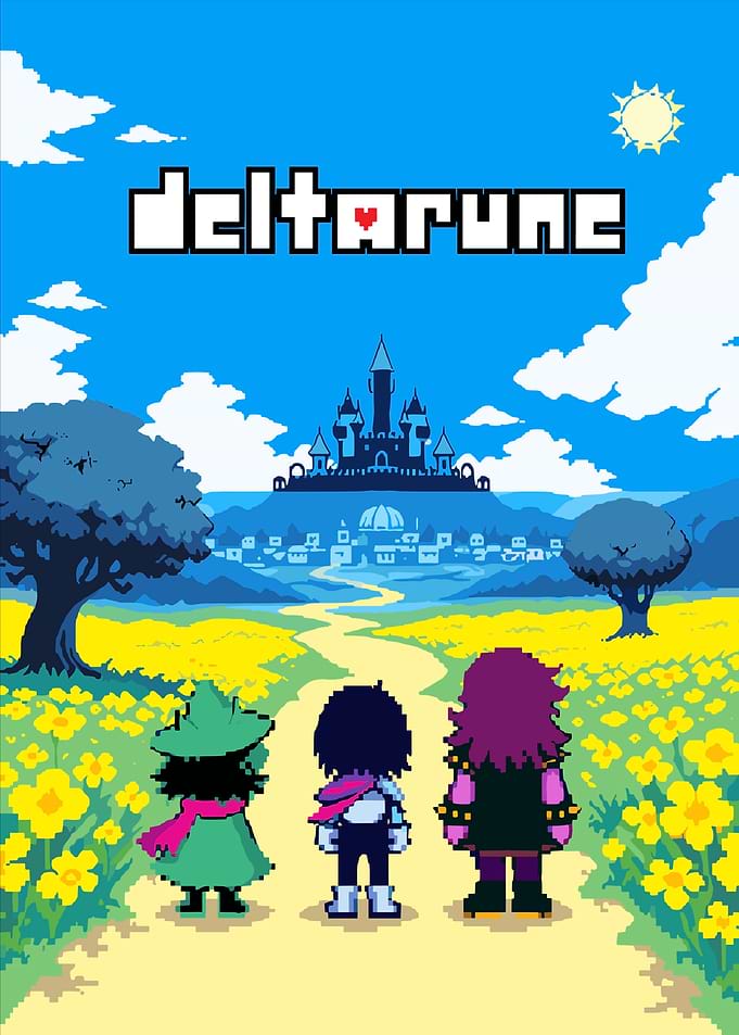 Deltarune Pixel Art Landscape