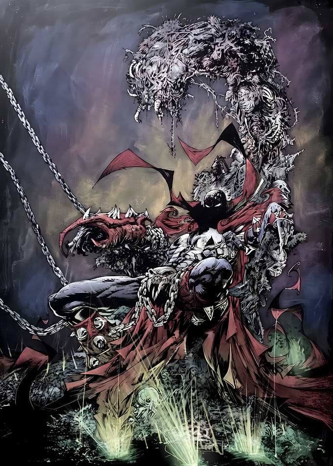 Spawn Sitting on a Throne