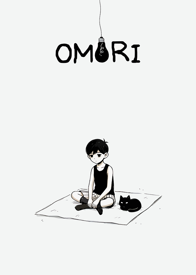 Omori Minimalist Character Illustration