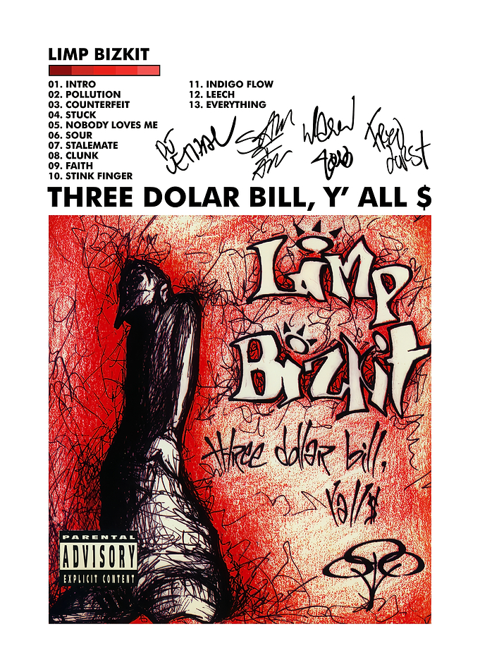 Limp Bizkit Three Dollar Bill Album Art