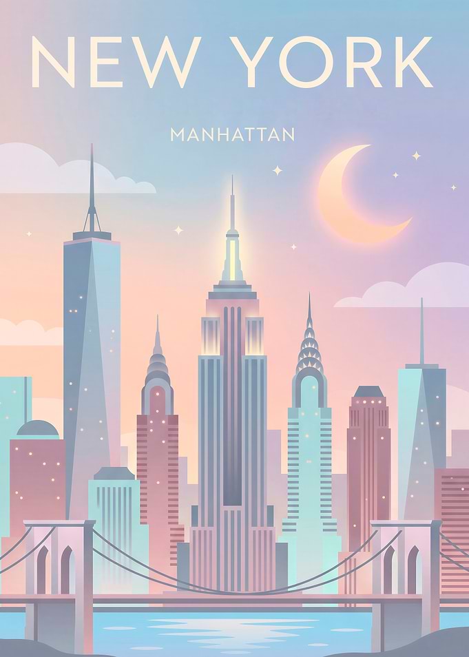 New York City Skyline Illustration