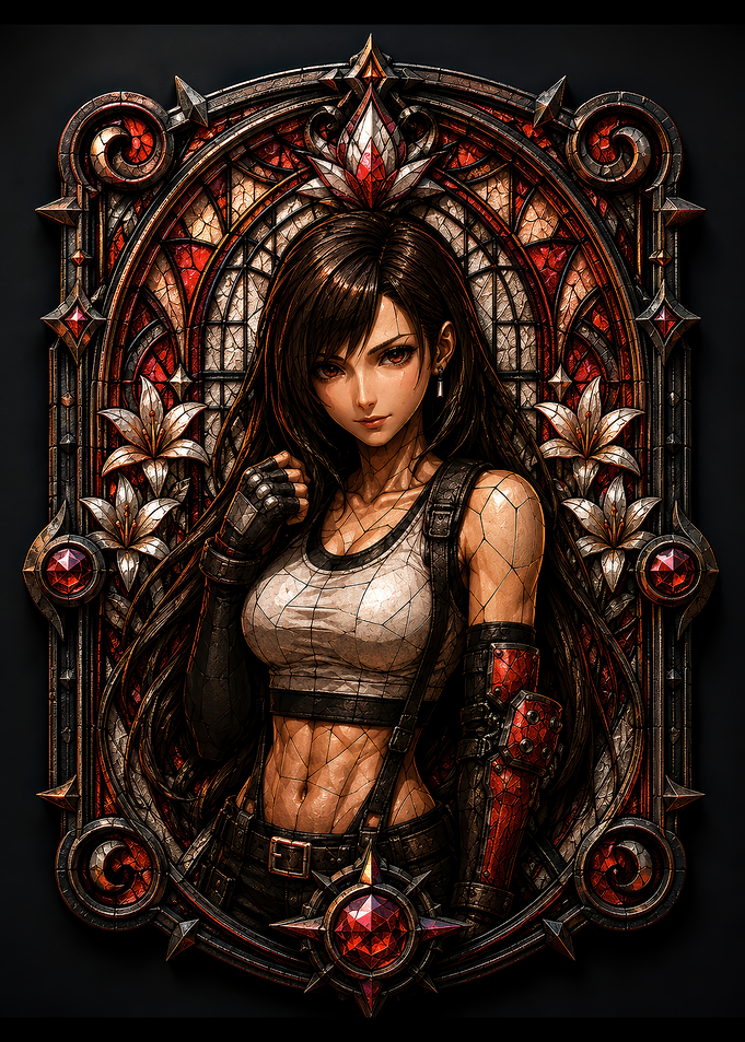 Tifa Lockhart Final Fantasy VII Game Poster