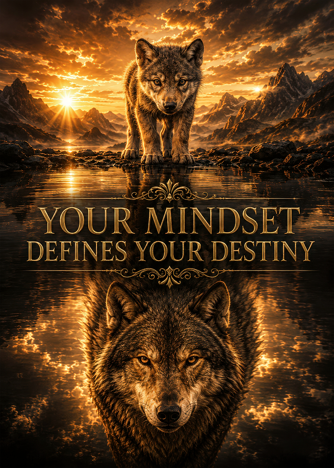 Wolf Mindset Inspirational Poster
