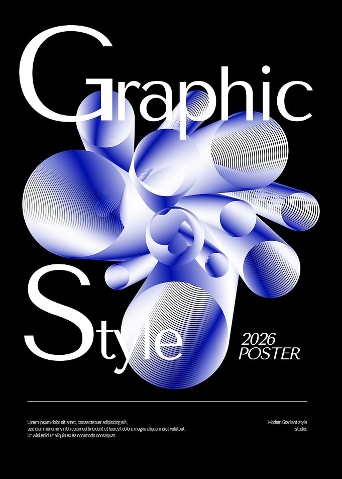 Modern Abstract Graphic Design Poster