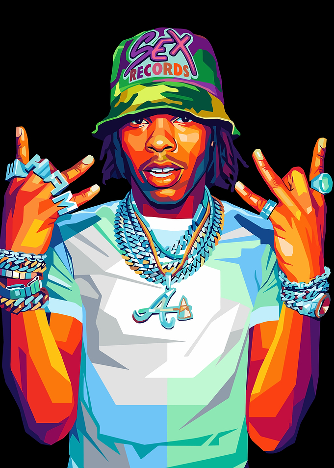 Lil Baby Pop Art Portrait
