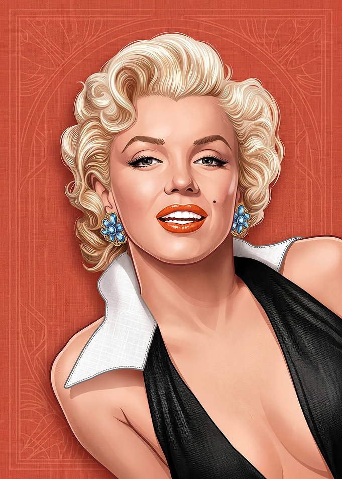 Marilyn Monroe Portrait Art
