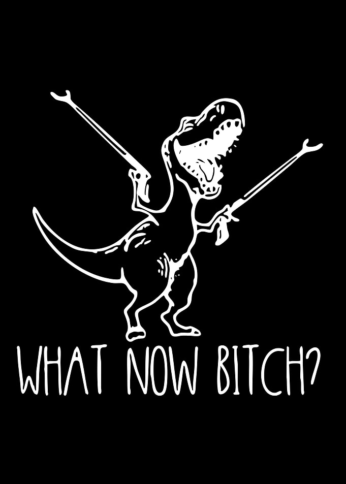 T-Rex with Guns Graphic