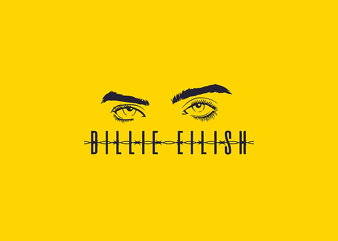 Billie Eilish Minimalist Yellow Graphic